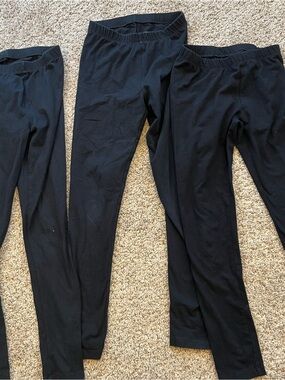 Girls cat and jack leggings size M (8) black